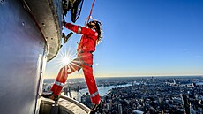 Jared Leto na vrcholu Empire State Building
