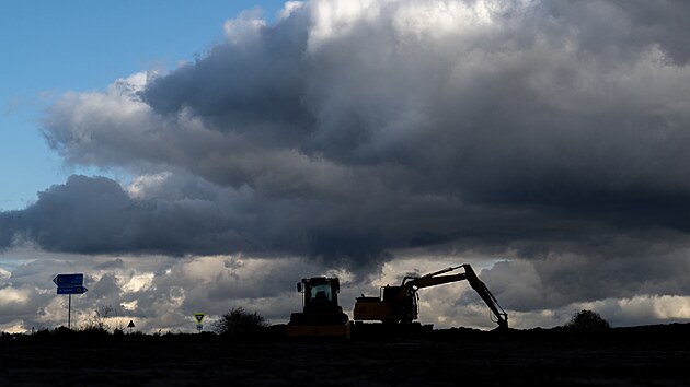 Začala stavba dálnice D35 mezi Hořicemi na Jičínsku (na snímku) a Sadovou na Královéhradecku. (7. listopadu 2023)