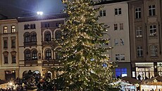 Olomoučané si užili slavnostní rozsvěcení vánočního stromu na Horním náměstí jako jedni z prvních v republice. Jedle dostala jméno Bambulín.
