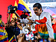 Venezuelsk prezident Nicols Maduro promlouv ke svm pznivcm bhem...
