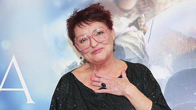 Valérie Zawadská na premiéře filmu Perinbaba a dva světy (Praha, 6. prosince 2023)