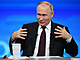 Rusk prezident Vladimir Putin bhem projevu (14. prosince 2023)