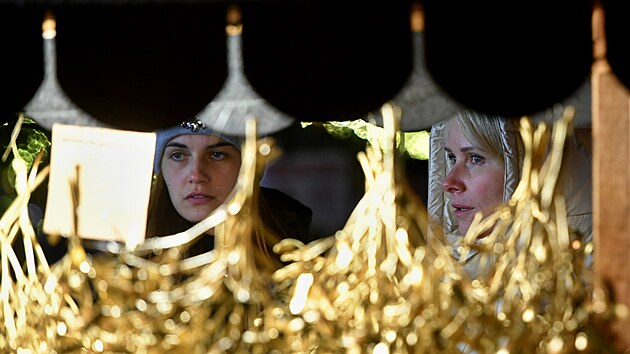 Vánoční trhy na Lidickém náměstí v Ústí nad Labem (prosinec 2023)