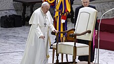 Pape Frantiek bhem své týdenní generální audience ve Vatikánu (13. prosince...