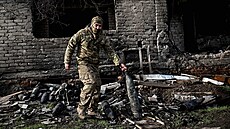 Ukrajinský voják v Záporoské oblasti (24. prosince 2023)