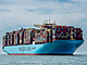 Kontejnerov lo Maersk Hangzhou pluje v kanlu Wielingen v Nizozemsku (15....