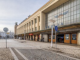 Vlakové nádraží v Hradci Králové (5. ledna 2024)