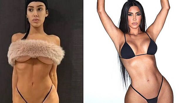 Souasn manelka Kanyeho Westa Bianca Censori se velmi npadn podob jeho exmanelce Kim Kardashianov.