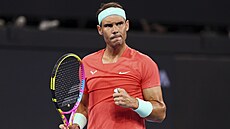 Radost panlského tenisty Rafaela Nadala z výhry ve druhém kole na turnaji v...