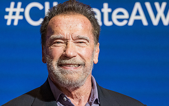 Herec a bývalý politik Arnold Schwarzenegger na dobroinné aukci, kde se...