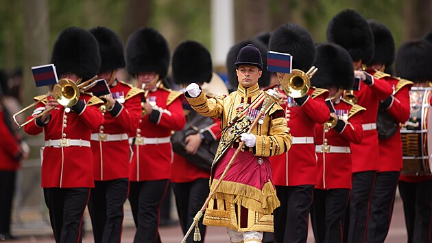 Britsk krlovsk garda na tradin akci Trooping the colour (17. ervna 2023)