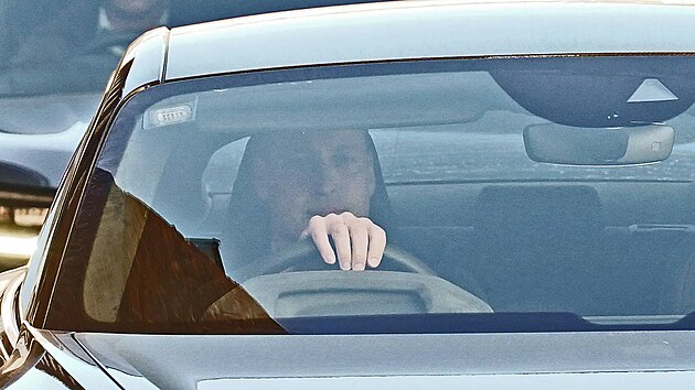 Princ William cestou za manelkou Kate hospitalizovanou v nemocnici (Londn, 18. ledna 2024)