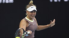 Brenda Fruhvirtová odehrává míek ve druhém kole Australian Open.