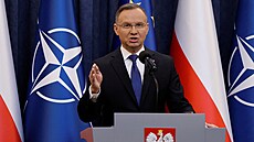 Polský prezident Andrzej Duda (10. ledna 2024)