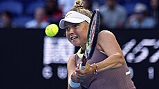 eská tenistka Brenda Fruhvirtová v duelu s Arynou Sabalenkovou na Australian...