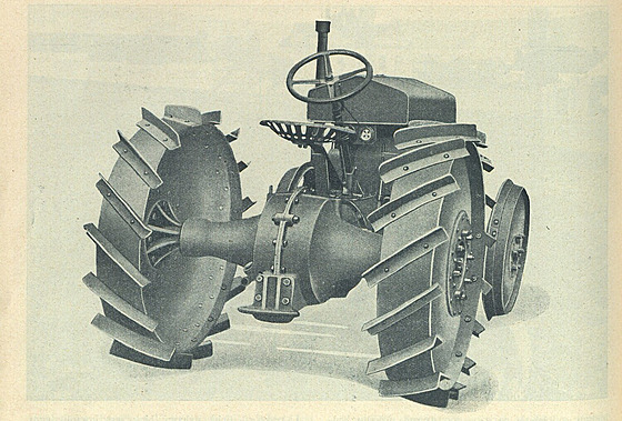Prvorepublikový traktor Praga
