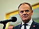 Polský premiér Donald Tusk v parlamentu ve Varav (12. prosince 2023)