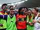 Fotbalist Angoly slav gl v osmifinle Africkho pohru nrod proti Namibii.