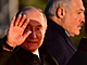 Prezident Vladimir Putin spolen s bloruskm protjkem Alexandrem Lukaenkem...