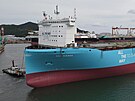 Nejvt metanolem pohnn kontejnerov lo na svt Ane Maersk (24. ledna...