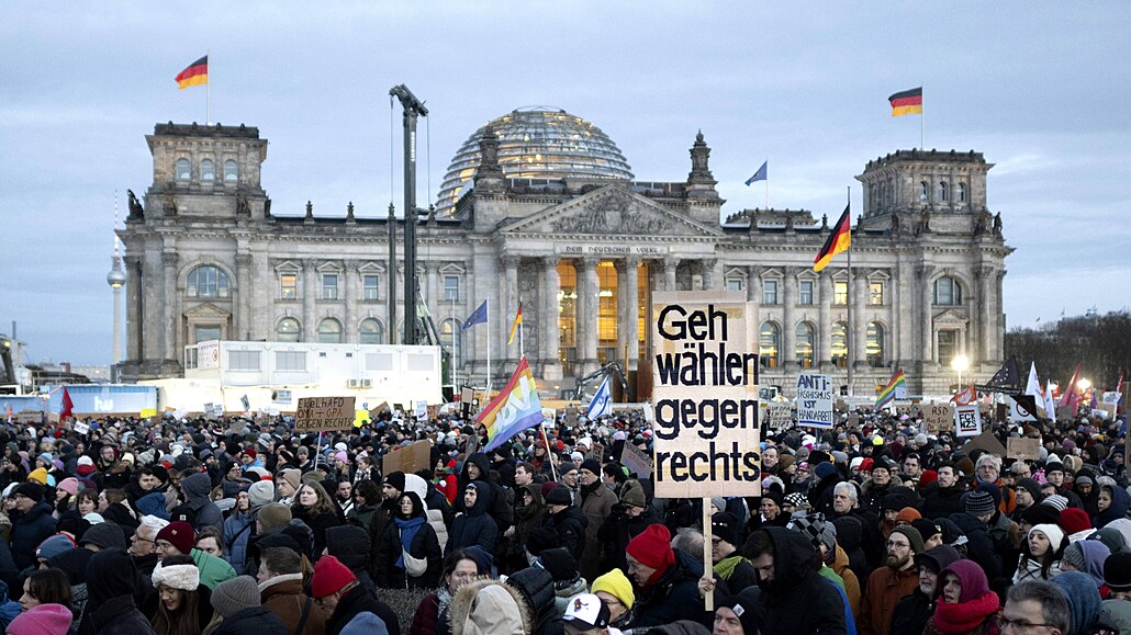Demonstrace v Berlín proti AfD (21. ledna 2024)