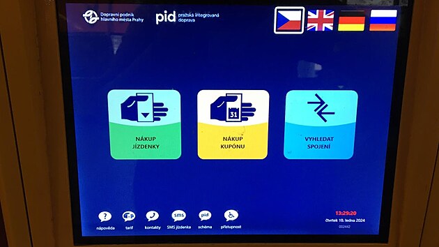 Jízdenkové automaty v metru nově nabízejí nákup elektronického dlouhodobého...