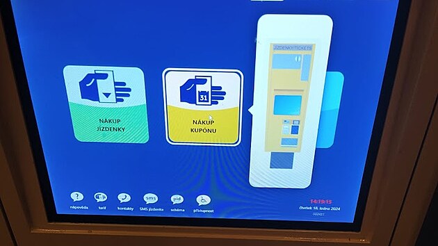 Jízdenkové automaty v metru nově nabízejí nákup elektronického dlouhodobého...