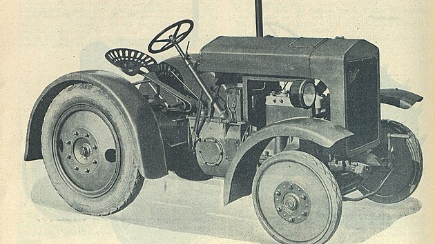 Prvorepublikov traktor Praga