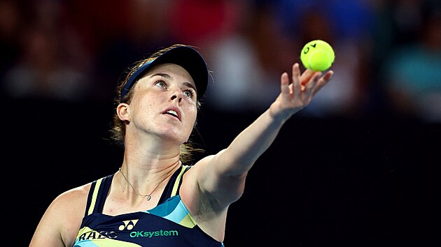 esk tenistka Linda Noskov podv ve tetm kole Australian Open.
