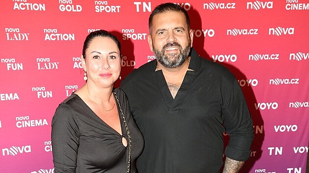 Šéfkuchař Radek Kašpárek s manželkou (Praha, 2. srpna 2023)