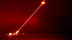 Test laserového dla DragonFire pro britskou armádu 19. ledna 2024