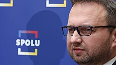 éf lidovc Marian Jureka ped podpisem spolupráce stran koalice SPOLU ve...