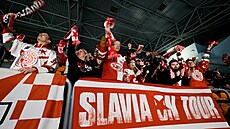Kotel fanouk hokejové Slavie na zápase v Litomicích.