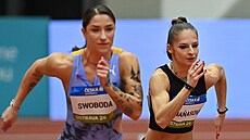 Czech Indoor Gala. Zleva Ewa Swoboda, Karolína Maasová.