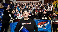 Hokejová 2. liga Slovan Ústí - Piráti Chomutov, únor 2024. Jana Panuková alias...