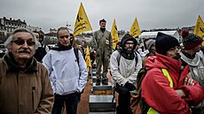 Protestující velai ve Francii (5. února 2024)