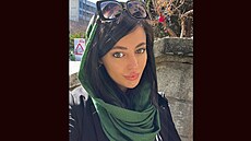 Selfie Whitney Wright z Íránu