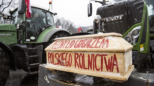 Protest polskch zemdlc v Poznani (9. nora 2024)