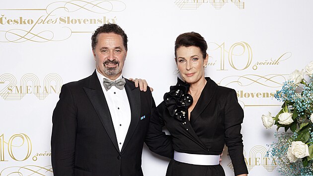 Martin Dejdar a Daniela Dejdarov&aacute; na Česko-Slovensk&eacute;m plese (Praha, 17. &uacute;nora 2024)