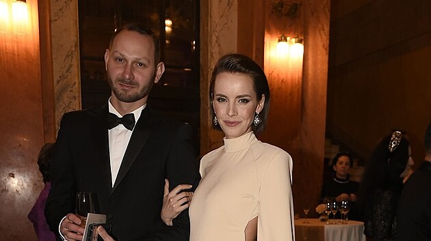 Filip Lašek a Gabriela Lašková na Česko-Slovenském plese (Praha, 17. února 2024