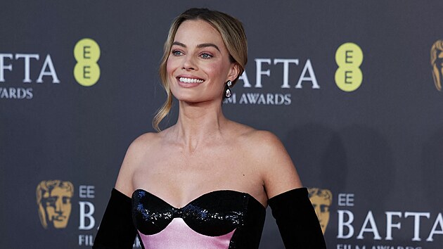 Margot Robbie na ud&iacute;len&iacute; cen BAFTA (Lond&yacute;n, 18. &uacute;nora 2024)