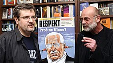 Kreslí Pavel Reisenauer (vlevo) na snímku z roku 2008 spolu s Janem Rumlem.