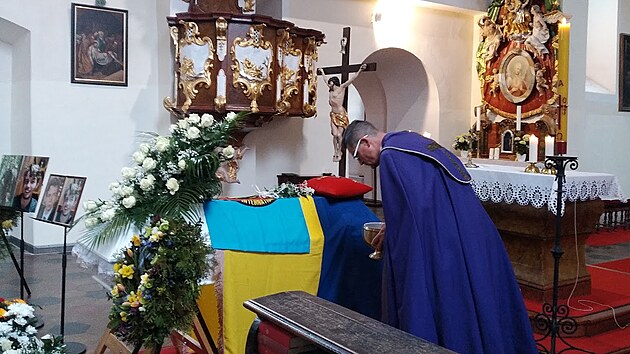 Pohřeb Karla Kučery v dubnu 2023.