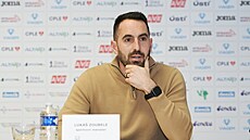 Tiskovka FK Ústí nad Labem ped startem FL, únor 2024. Luká Zoubele,...