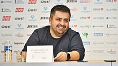Tiskovka FK Ústí nad Labem ped startem FL, únor 2024. Patrik Jasenský, nový...