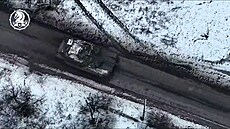 Americké tanky Abrams u jsou na Ukrajin, dokazuje to video od Avdijivky.