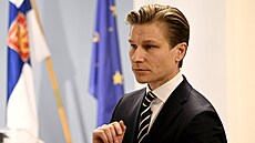 Finský ministr obrany Antti Häkkänen (12. prosince 2023)