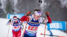 Jessica Jislová bojuje v závod smíených dvojic na norském Holmenkollenu.