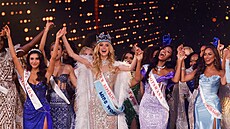Miss World 2024 eka Krystyna Pyszková (Bombaj, 9. bezna 2024)