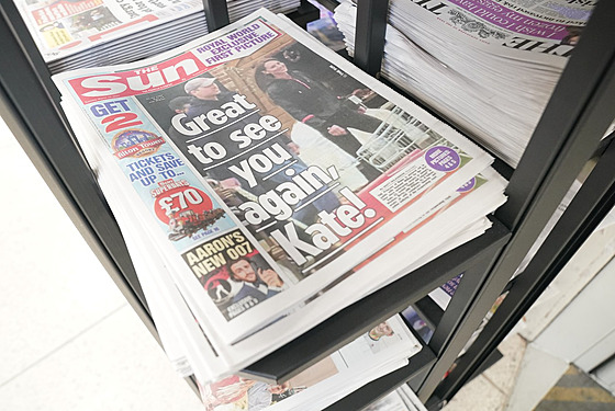 Britský bulvární deník Sun zveejnil fotku princezny Kate s nápisem Je dobré...